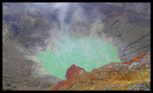 crater lake inside Santa Ana Volcano