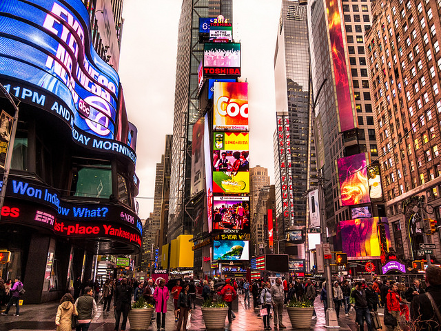 Times Square - photo by samuel.ioannidis on Flckr CC
