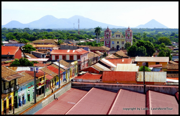 Leon - Nicaragua and nearby volcanoes