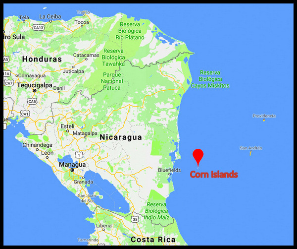 Corn Islands - Nicaragua map