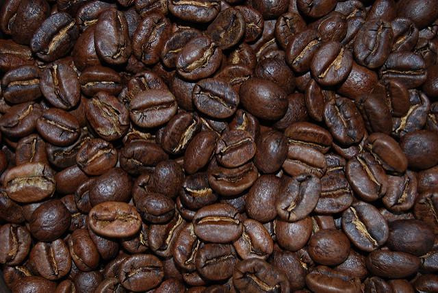 roasted coffee beans - photo by Matt DAvis on Flickr CC