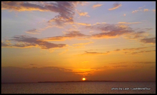 Solatiname Islands during sunset over Lake Nicaragua at San Carlos