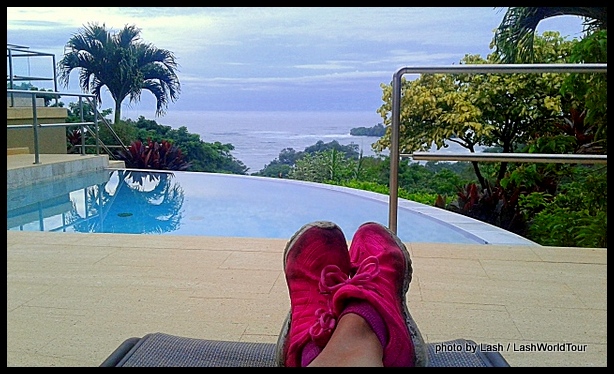 relaxing at my private Villa pool at Red Frog Island Resort - Bastimente Island