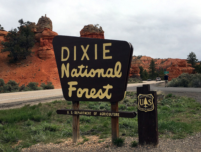 entrance to Dixie National Forest - photo by jared422_80 on Flckr CC
