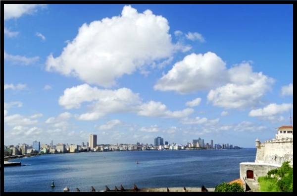 Havana skyline from El Moro Fort