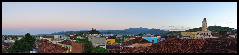 Panoramic view over  Trinidad from my guest house rooftop