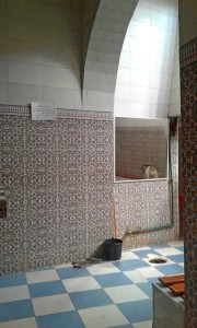 sneak photo of the hammam interior