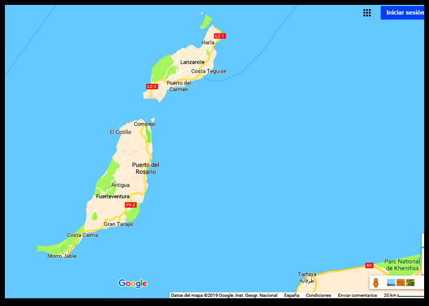 Lanzarote & Fuerteventura - off the coast of Morocco