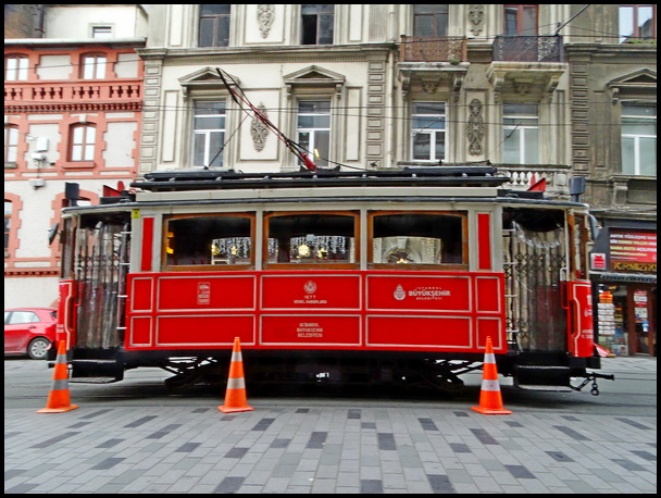 Historic Tram on Istiklal street