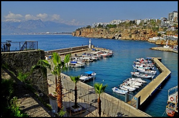 Antalya marina - cliffs - coast